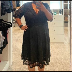 Black lace dress